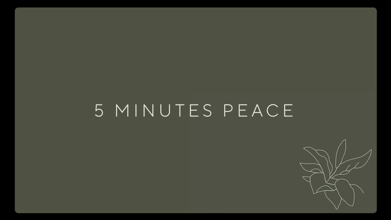 Load video: 5 Minutes Peace - Wild Source Meditation